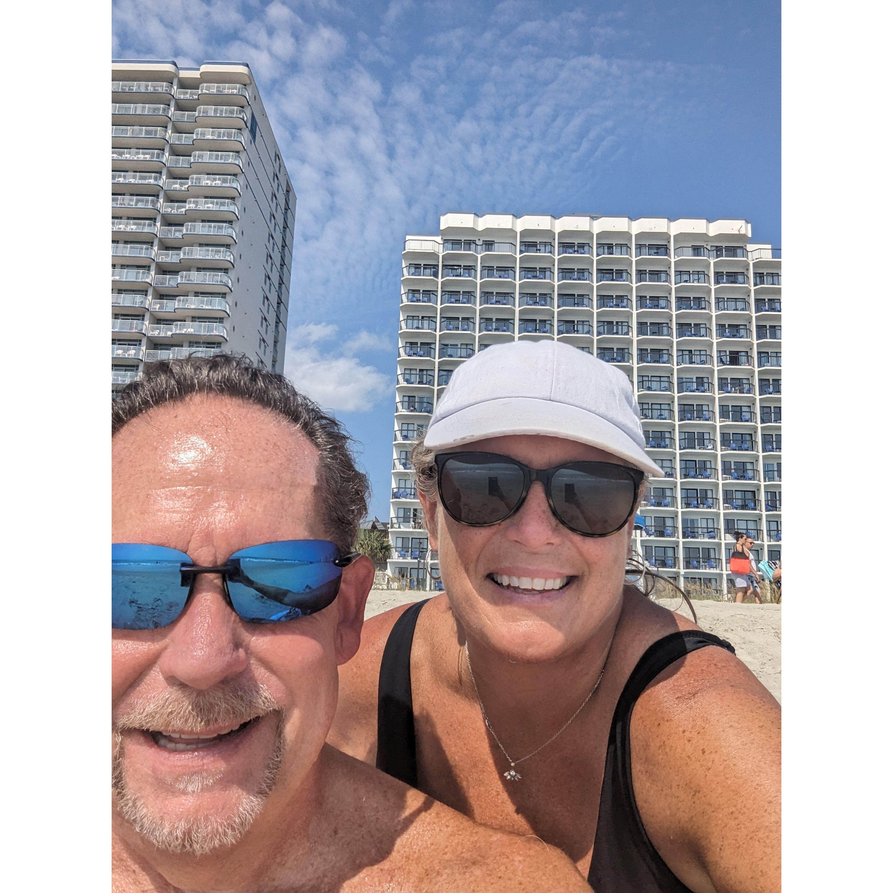 We seem to take the same picture all the time. However, we do get one every time we go somewhere!