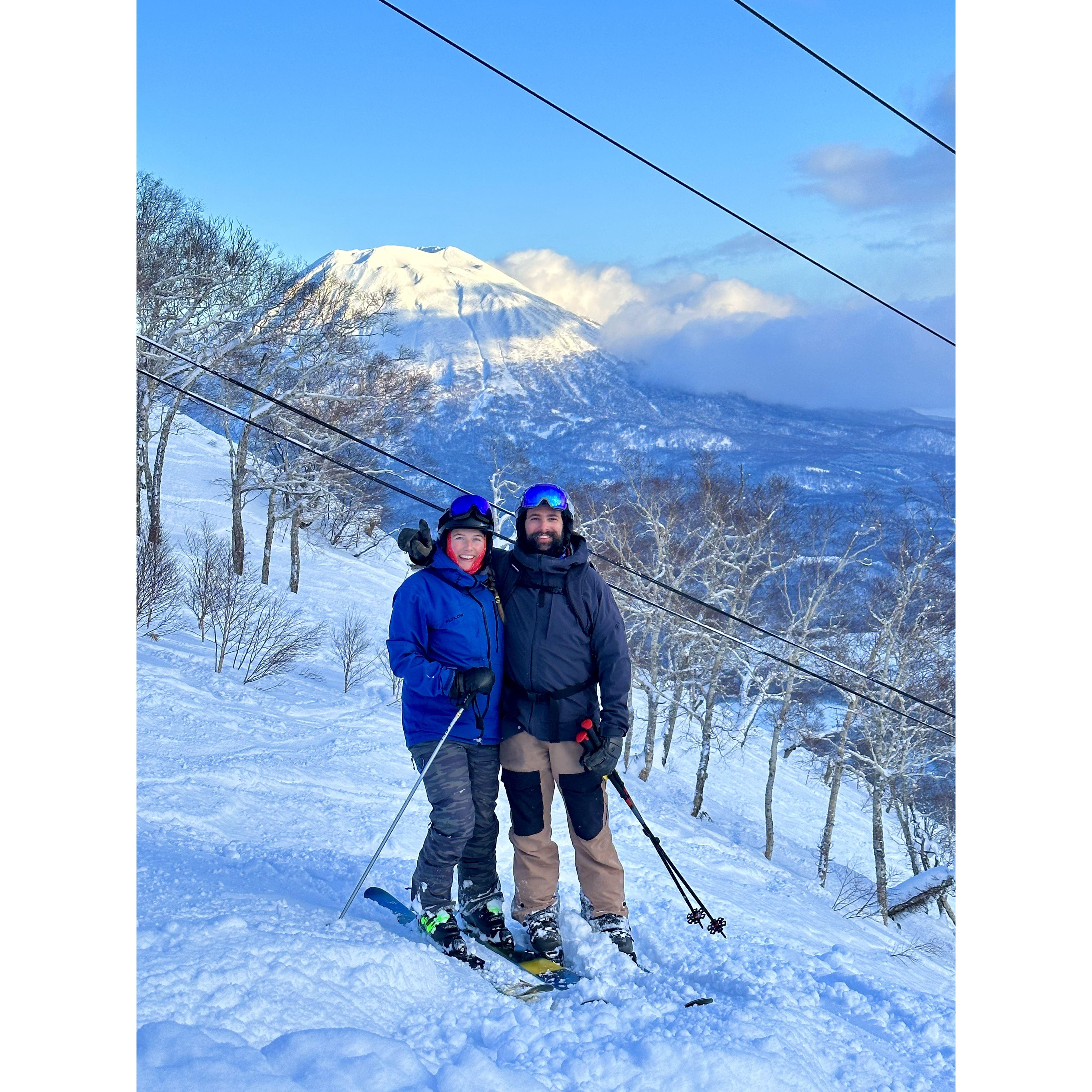 Skiing in Japan