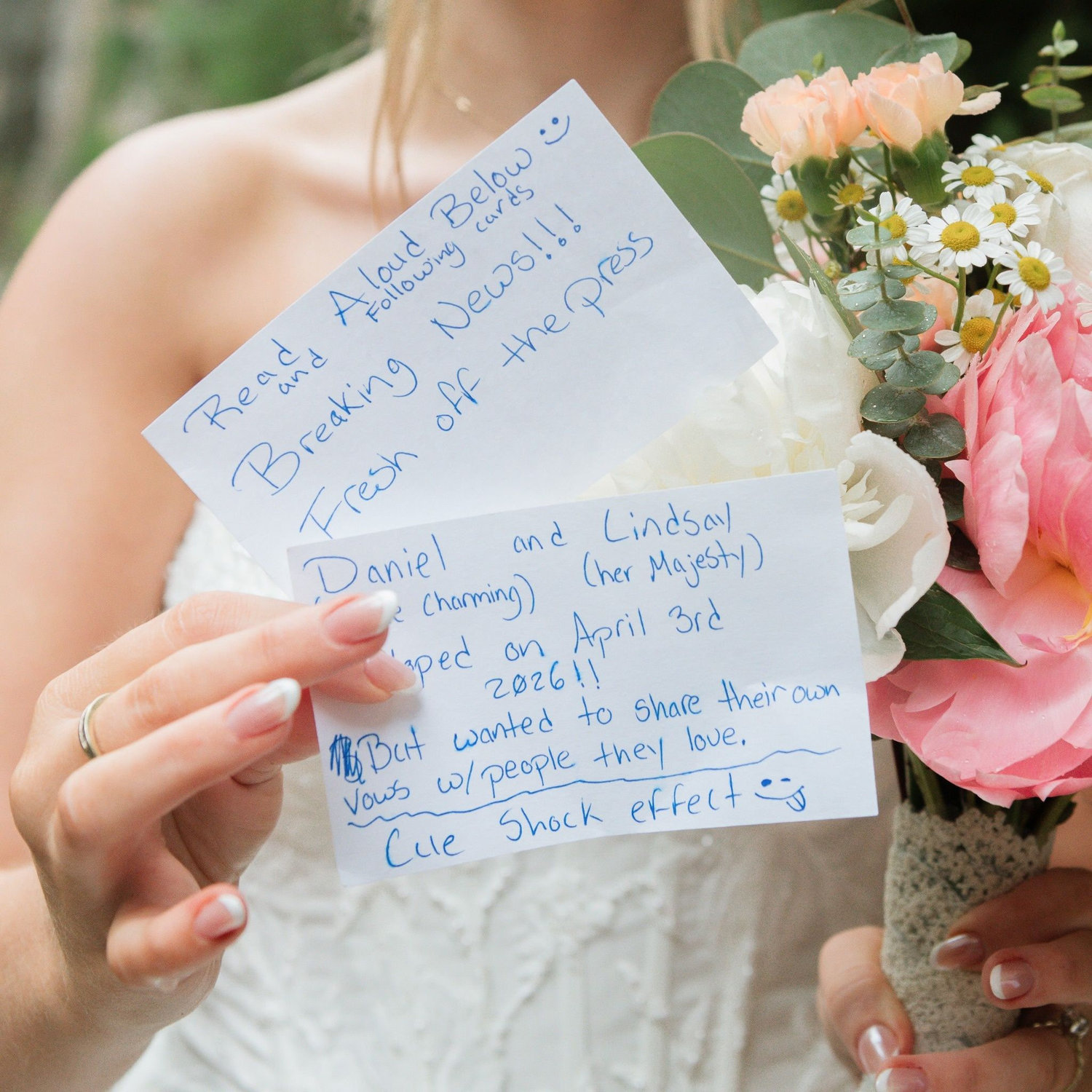 If you made it this far- congrats! You found out secret surprise! We eloped on April 3 just the two of us.