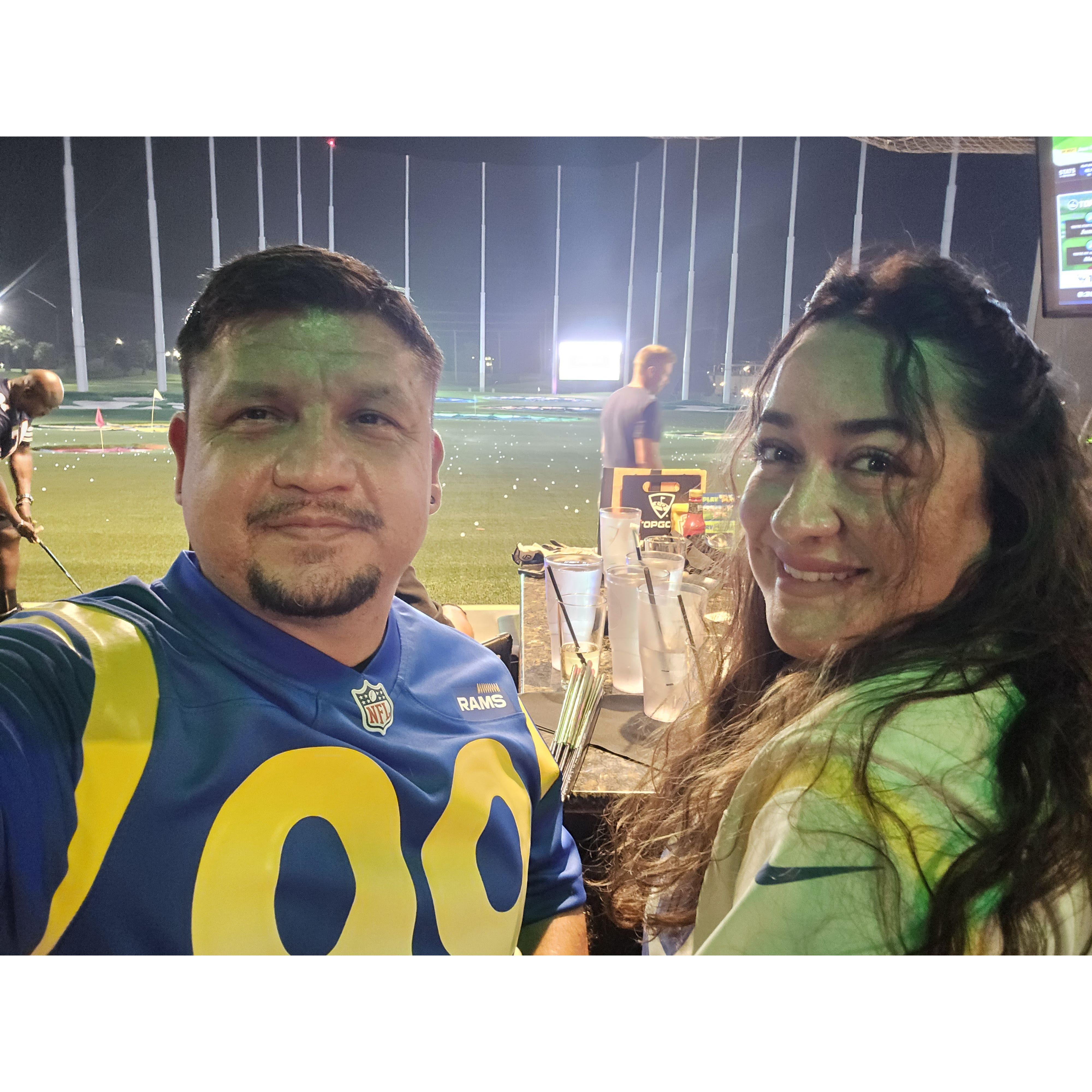 Top Golf, Monday nights, let's go T-Birds!!! El Segundo, CA