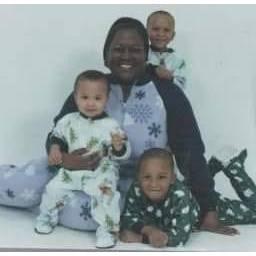 Jokima and her nephews, Joshua, Caleb, and Ryan!