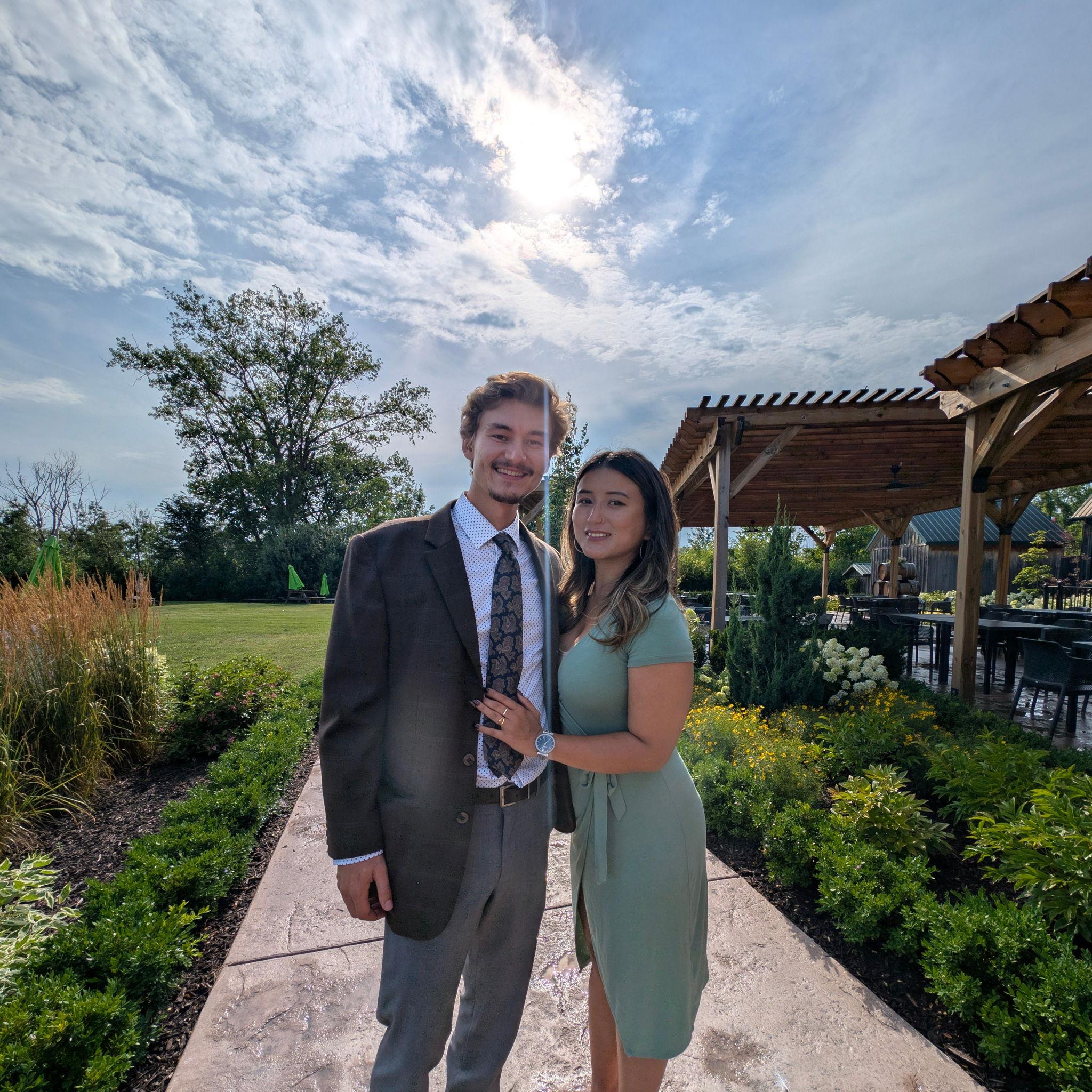 At Fiona and Michaels wedding