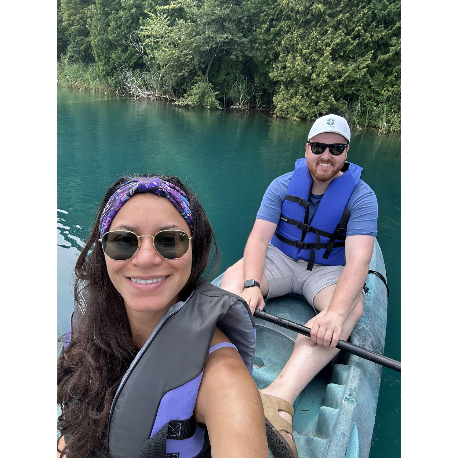 Kayaking at Green Lakes State Park, NY
