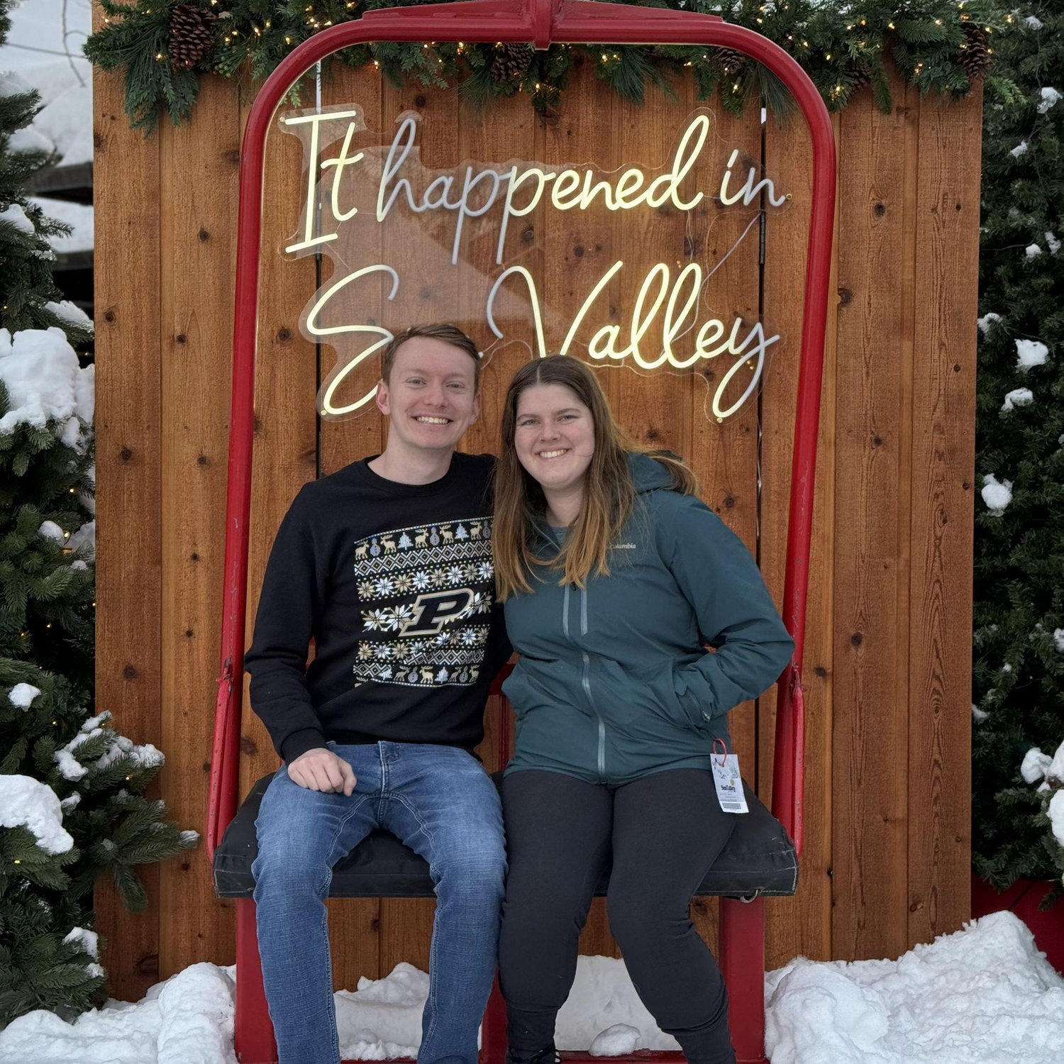 Alex visited Camille’s family in December 2024 and went skiing for the first time.