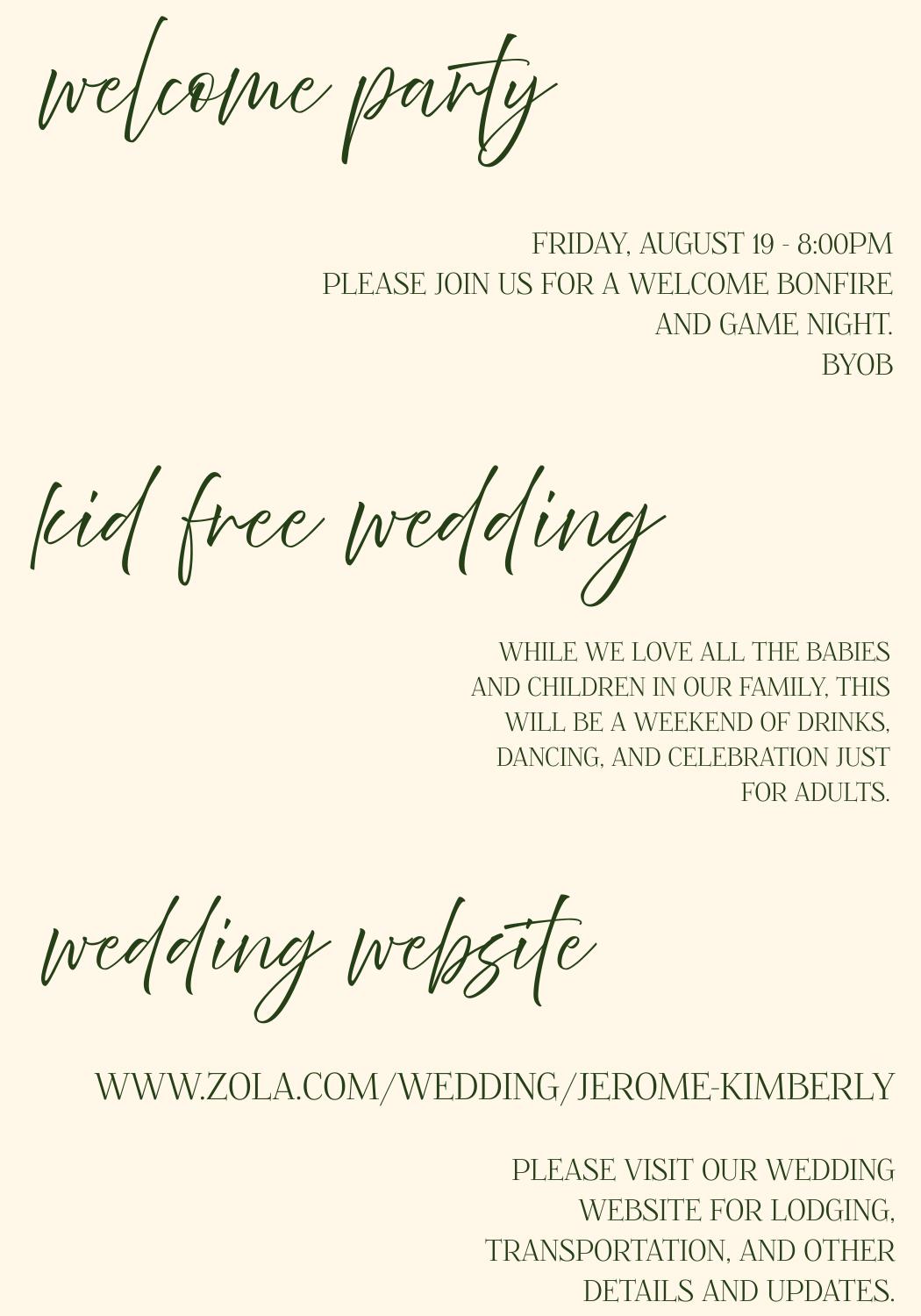 The Wedding Website of Kimberly Green and Jerome Tuitt
