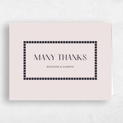 Light Mauve, Purple Wedding Thank You - Redwood Landscape