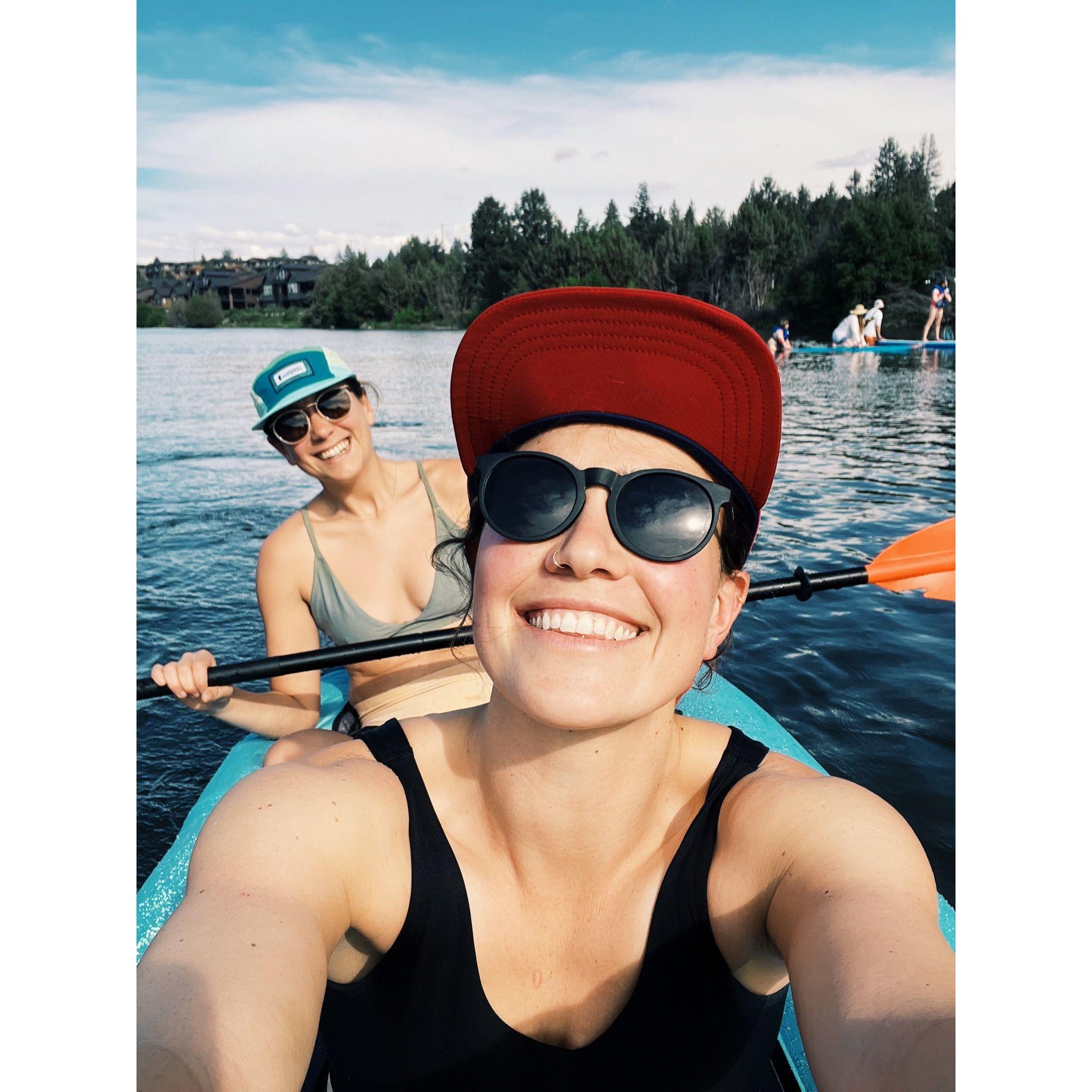 maiden voyage right before our kayak deflated!