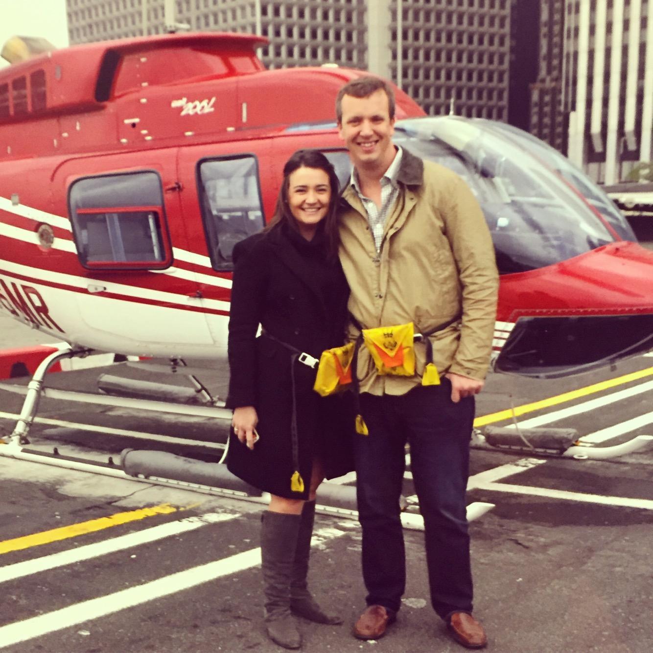 Helicopter ride over NYC