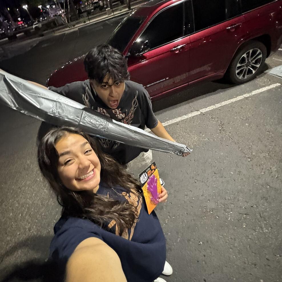 Through our months of long distance, flying back and forth to see each other...