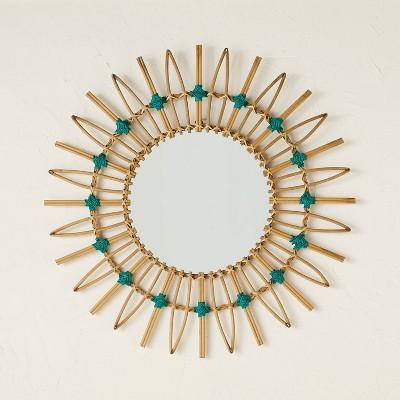 30" Dia Rattan Mirror with Cotton Cord - Opalhouse™ designed with Jungalow™