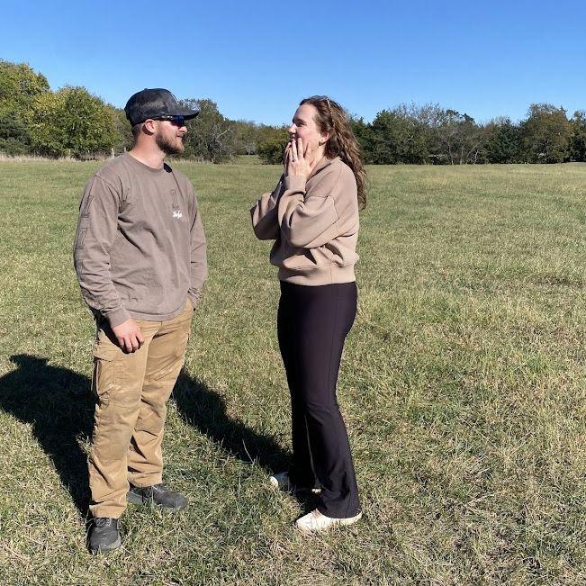 Immediately after the proposal. Alexa was VERY surprised.