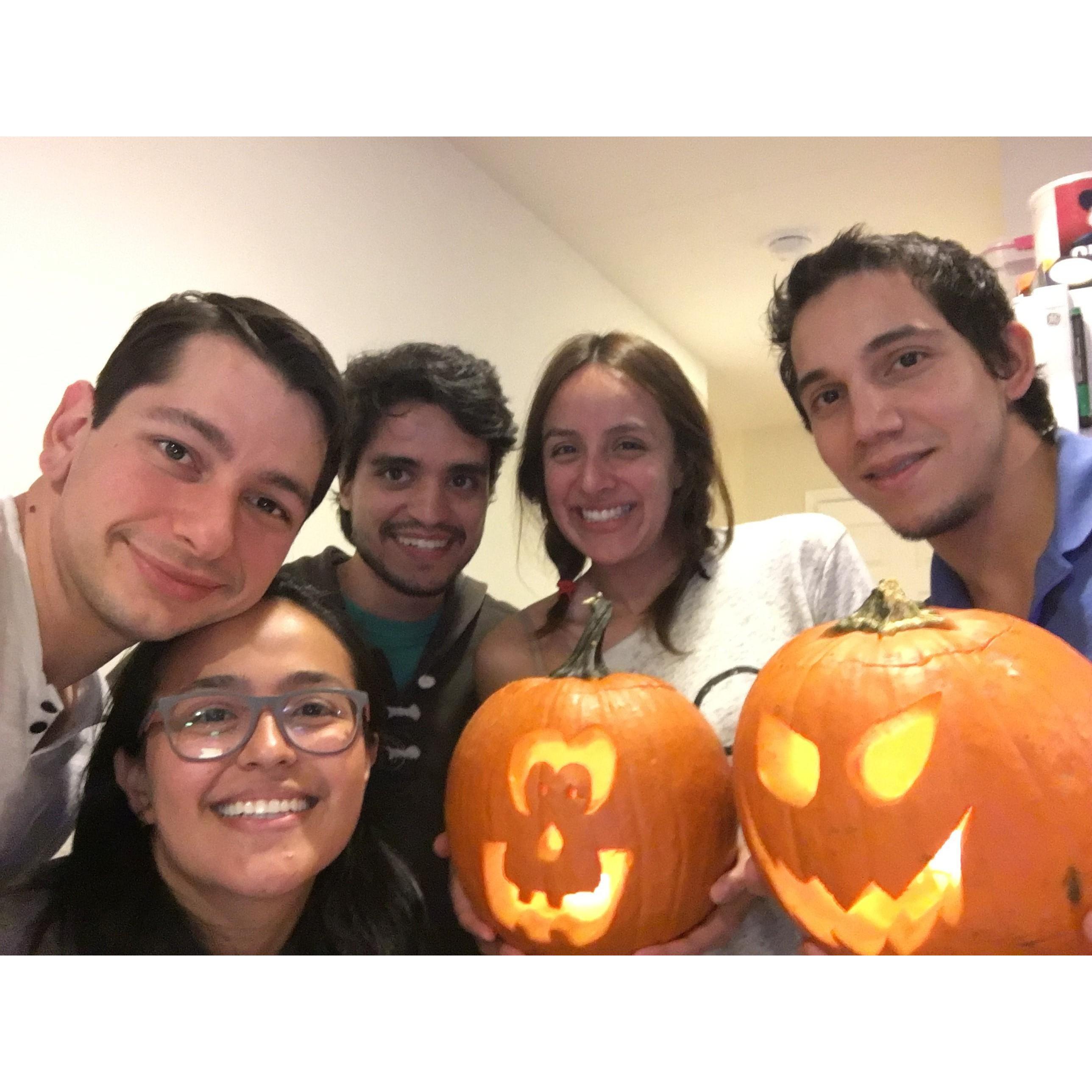 First pumpkin carving!