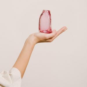 Small Glass Vase—Fuchsia