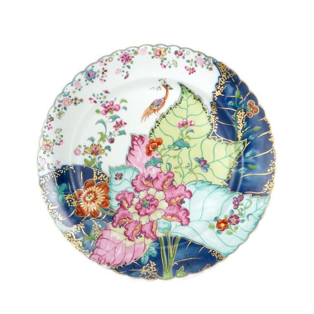 Mottahedeh Tobacco Leaf Dessert Plate