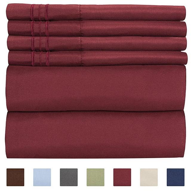 Extra Deep Pocket Sheets - 6 Piece Sheet Set - Queen Sheets Deep Pocket- Extra Deep Pocket Queen Sheets - Deep Fitted Sheet Set - Extra Deep Pocket Queen Size Sheets - Easily Fits Extra Deep Mattress