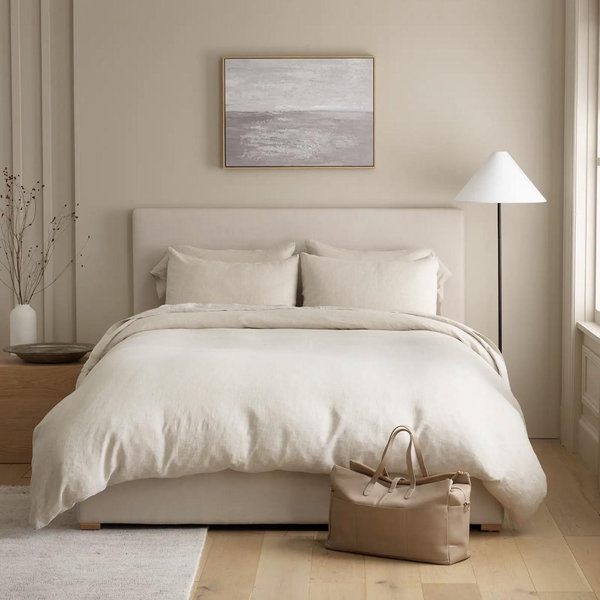 European Linen Duvet Cover Set - Full/Queen
