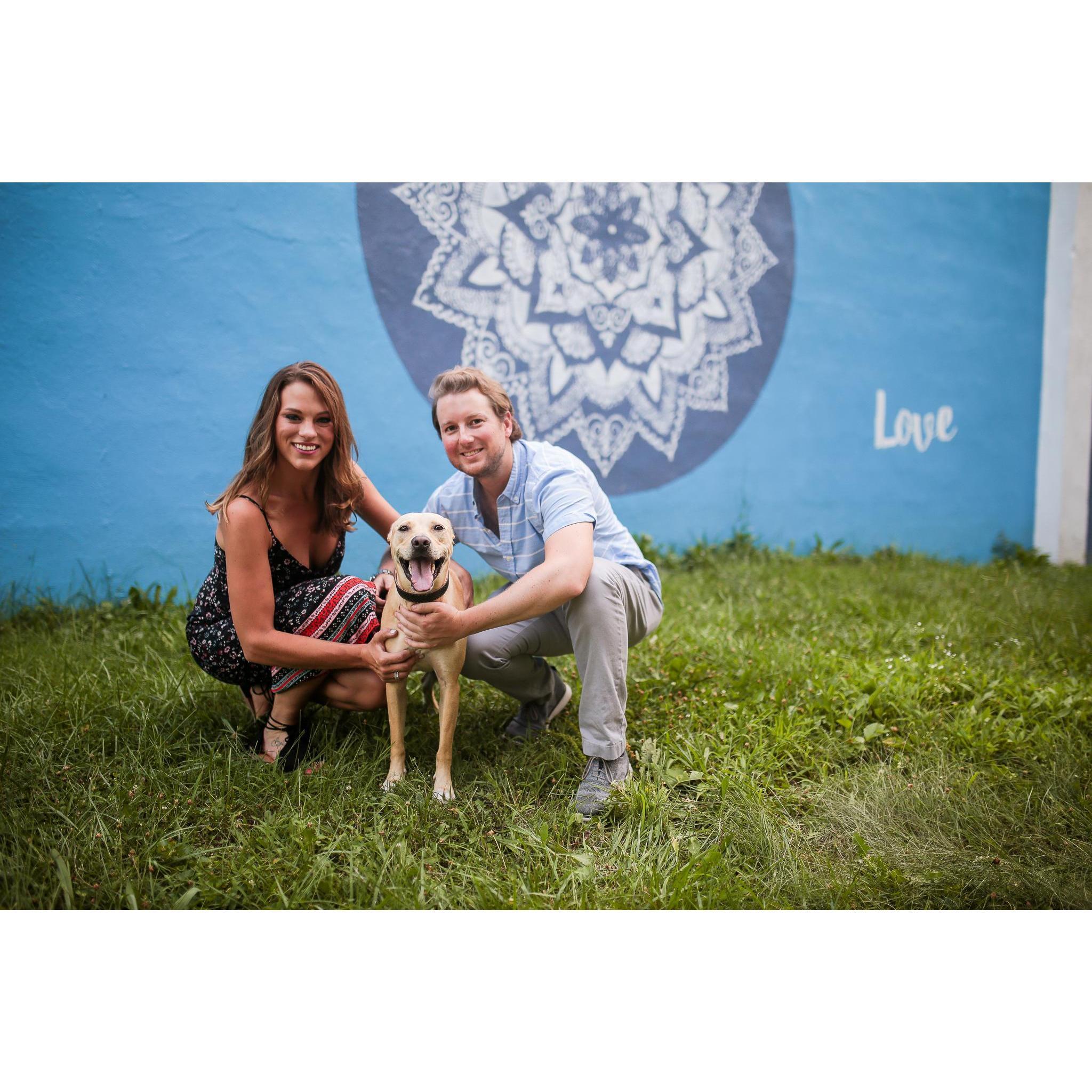 Engagement session with our fur baby, Isabella, "Izzy"