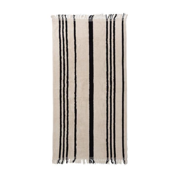 The Beach Towel - Vintage Black Stripe