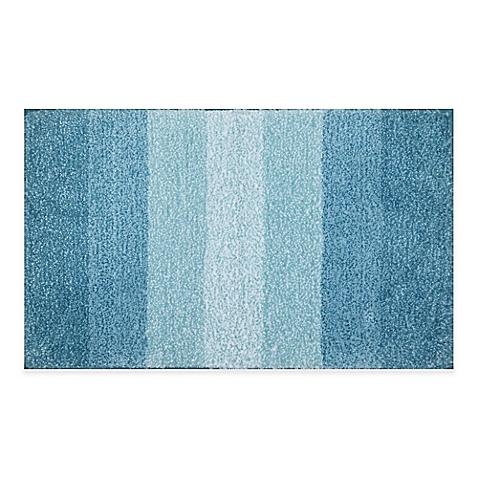 Adelaide Ombré Striped 20-Inch x 33-Inch Bath Mat in Sea