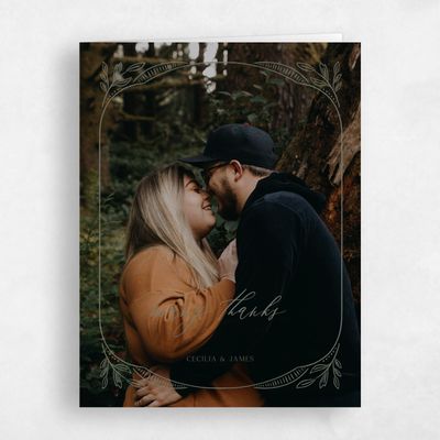 Bright Sage, Green Wedding Thank You - Caleania Photo