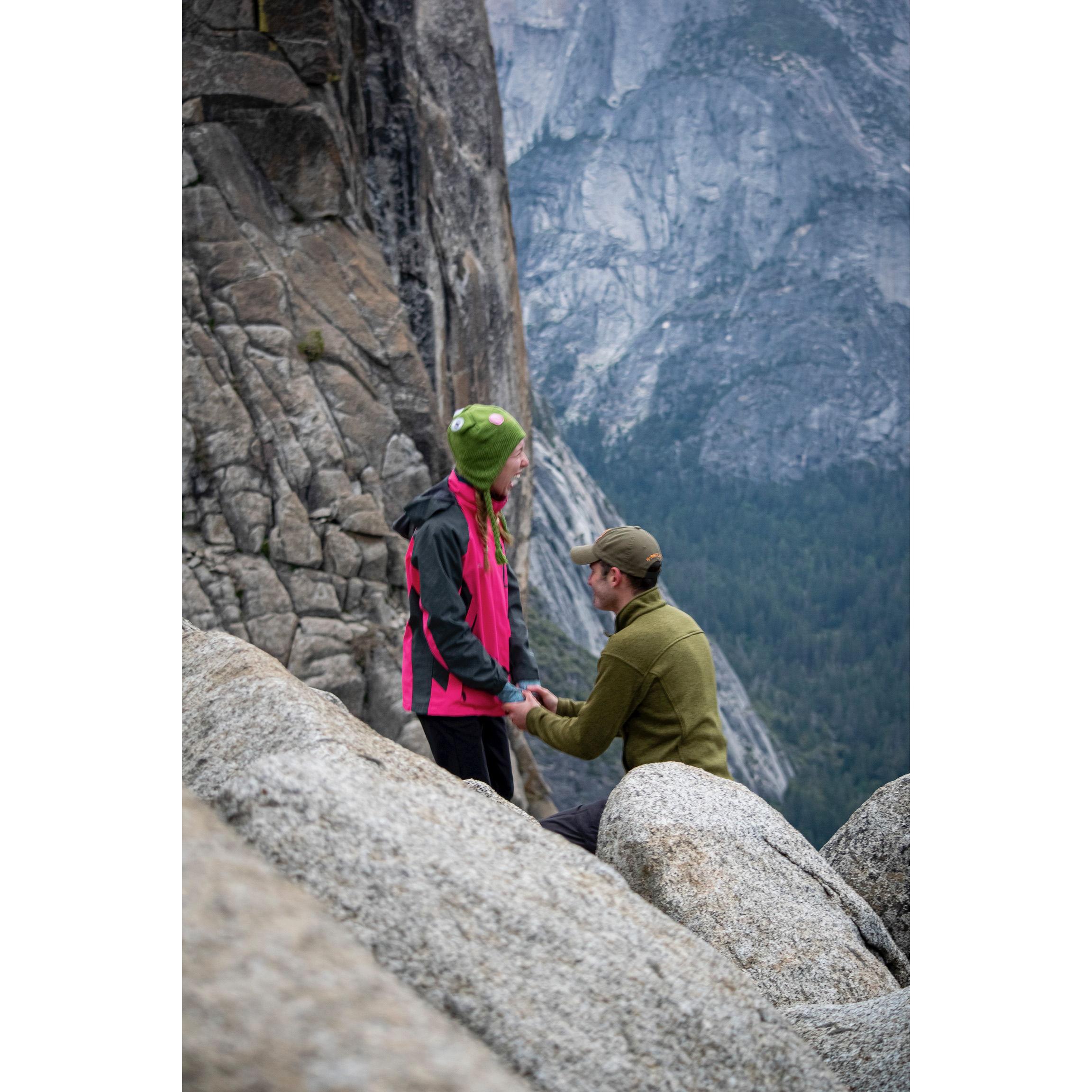 The moment Rachel realized Kirk was proposing around 6:00 am.