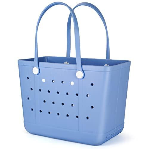 Addoklm Lightweight Extra large Rubber Beach Bag Small mini Tote Bag for Gym Waterproof medium Open Handbag for Pool Sports