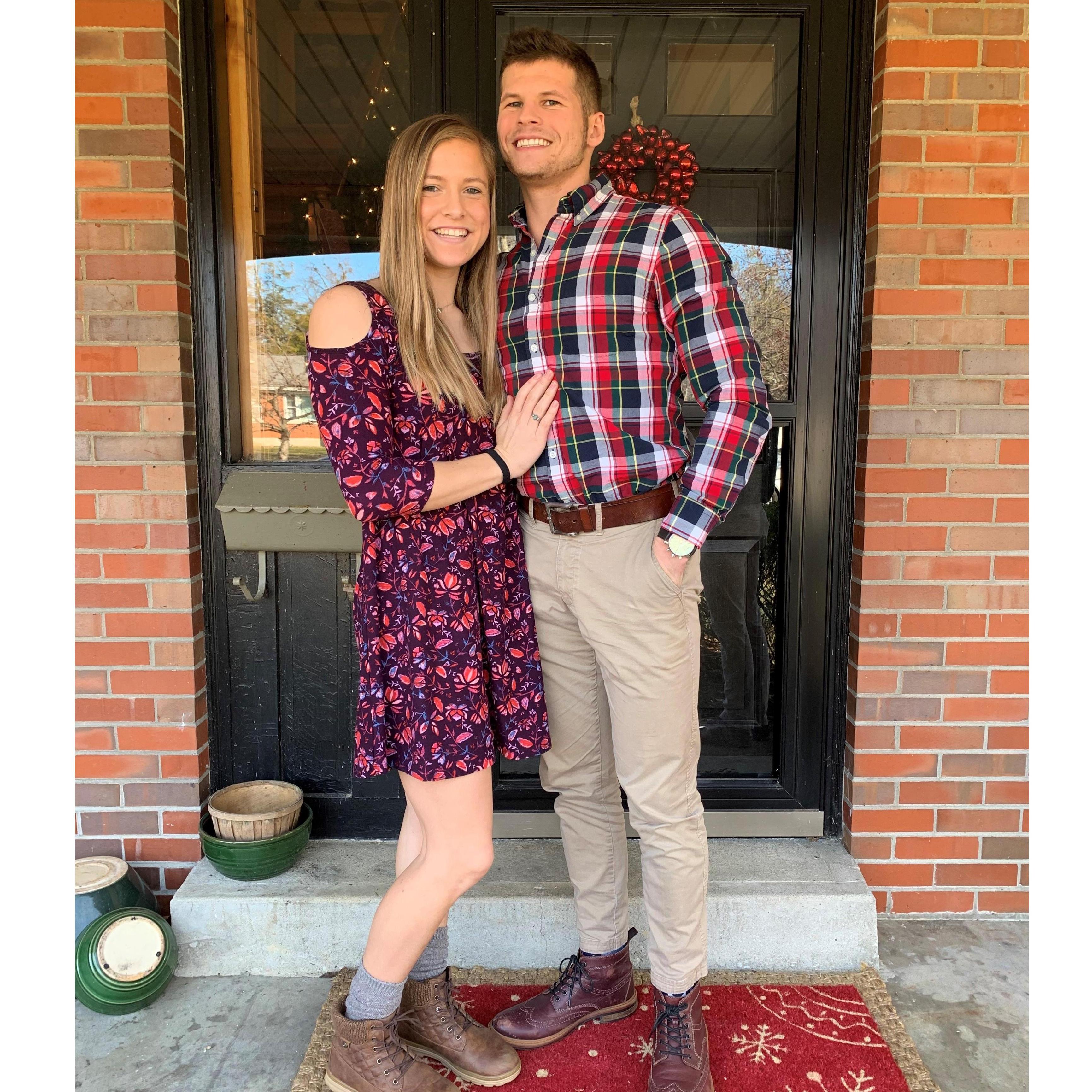This was our first Christmas together in 2019.