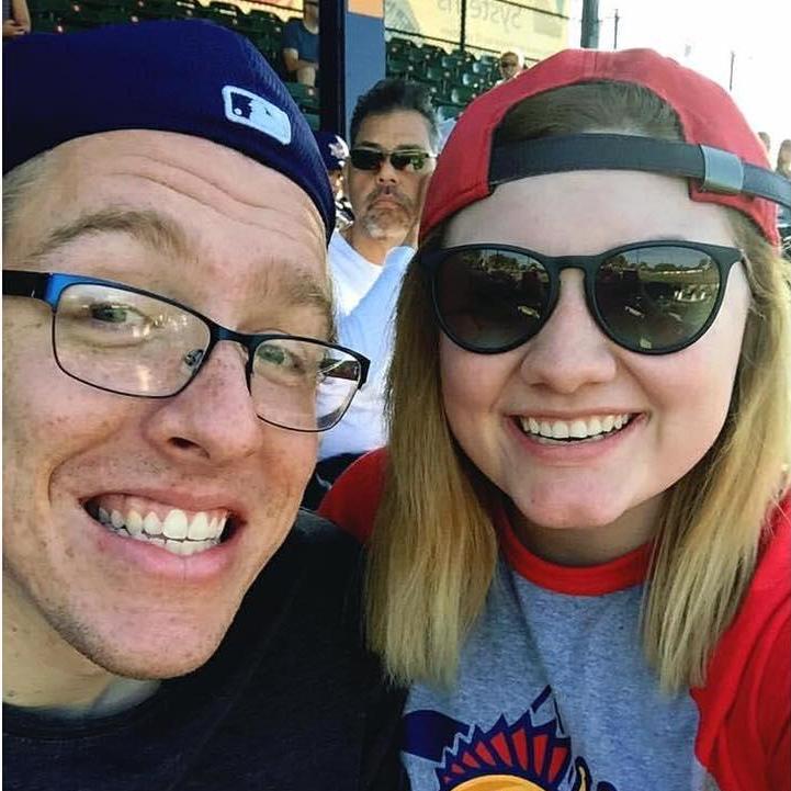 Hanging out at the Kenosha Kingfish game, Summer 2016.