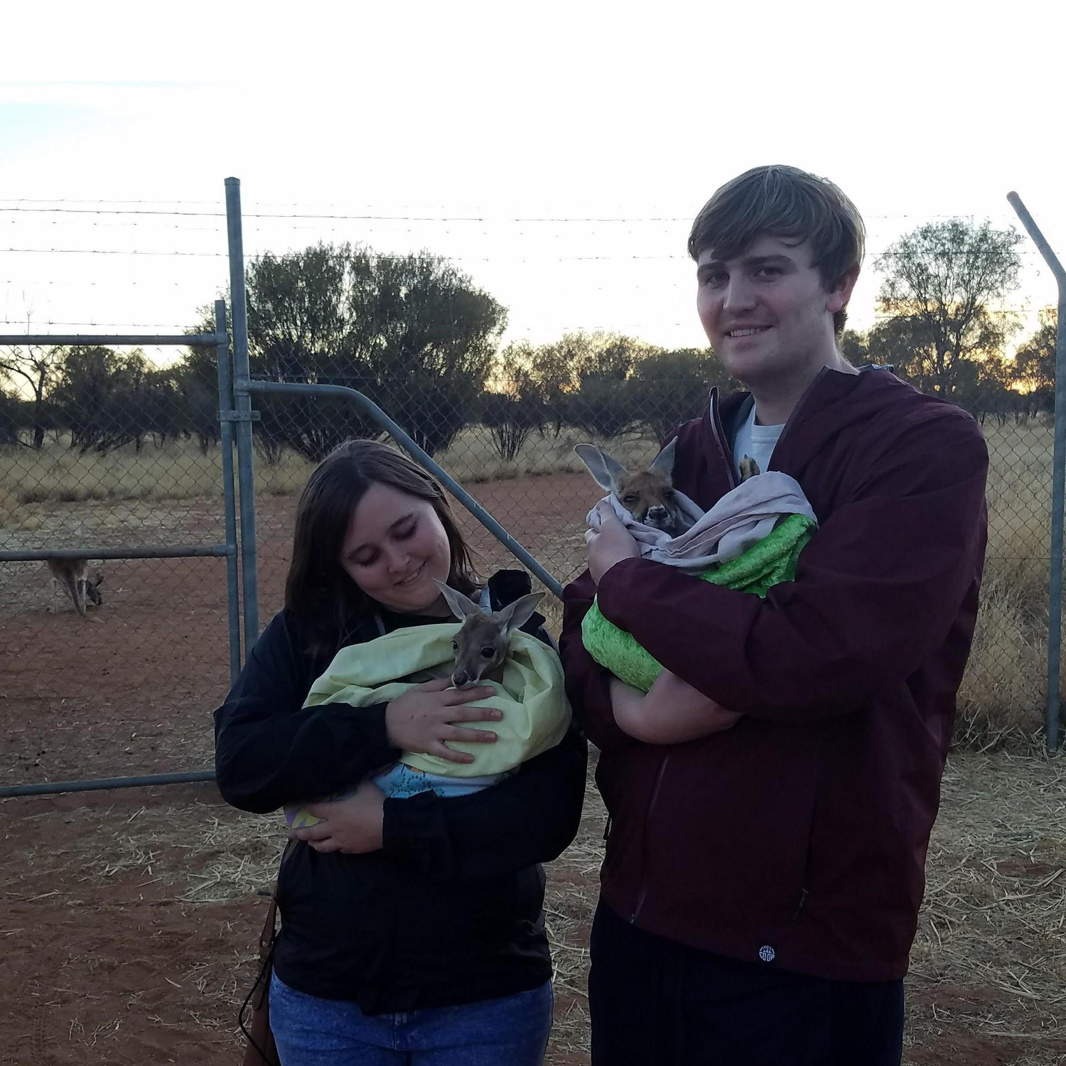 We travelled to Austraila together in 2017 to travel around the country and visit Isaac's family. We went to a kangaroo sanctuary.