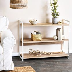 Household Essentials, Jamestown 3-Shelf Open Storage Bookshelf | Zola