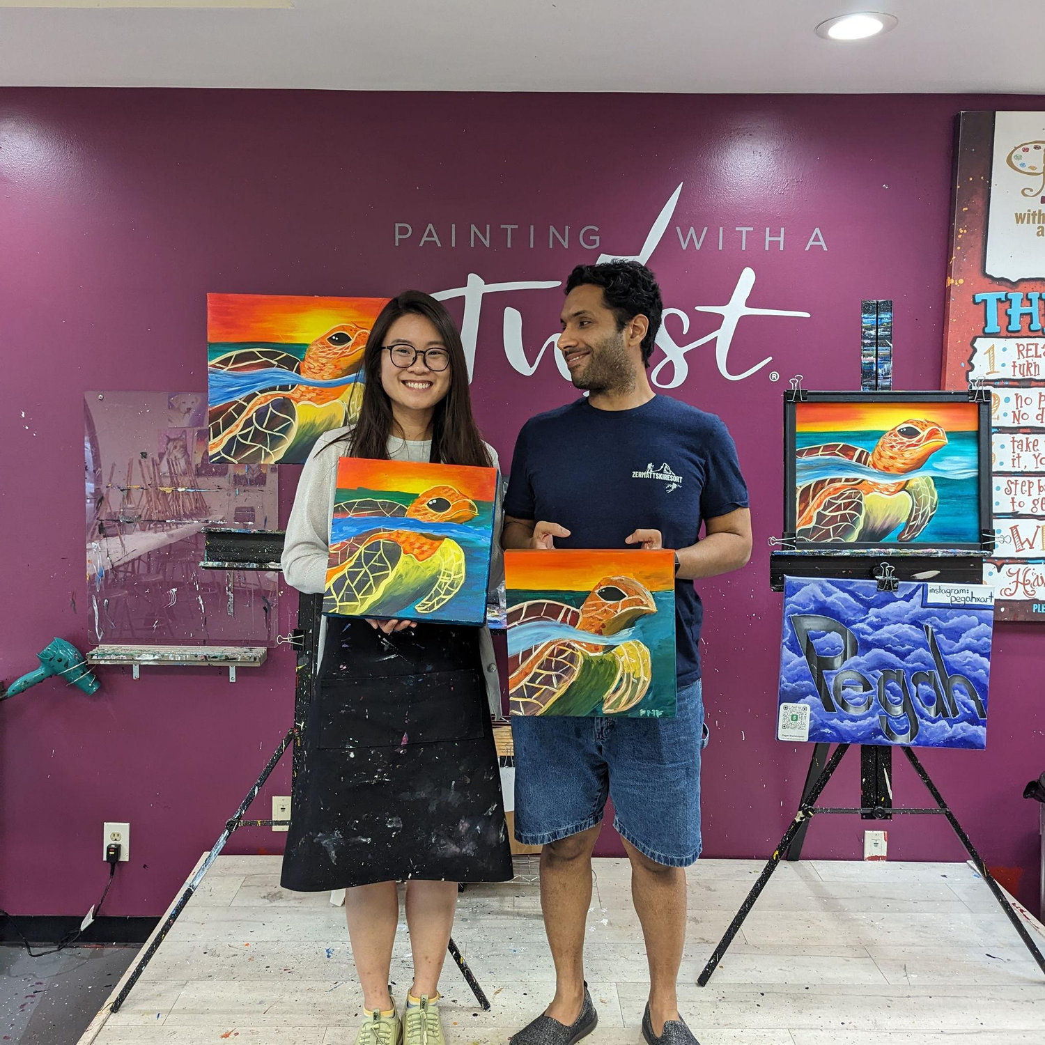 That one time Furqan went out of his comfort zone to go paint with me