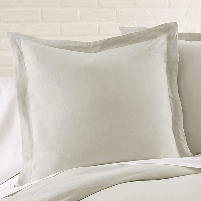 Levtex home - 100% Linen - Euro Sham - Washed Linen in Natural - Sham Size (26 x 26in.)