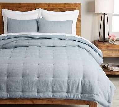 Belgian Flax Linen Comforter & Shams, King