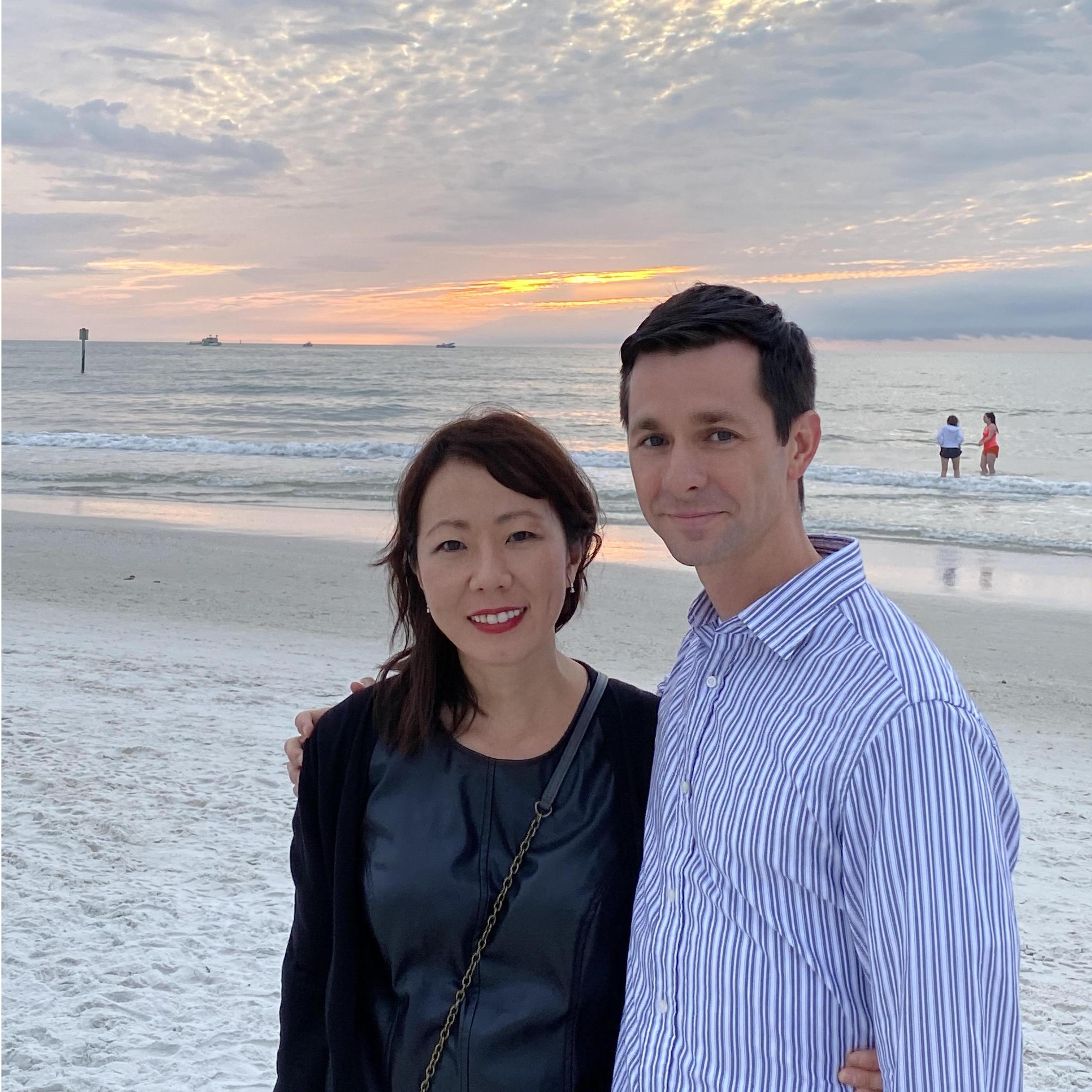 The pic just taken right before Robert proposed to Julie on 2019-12-30 at sunset.