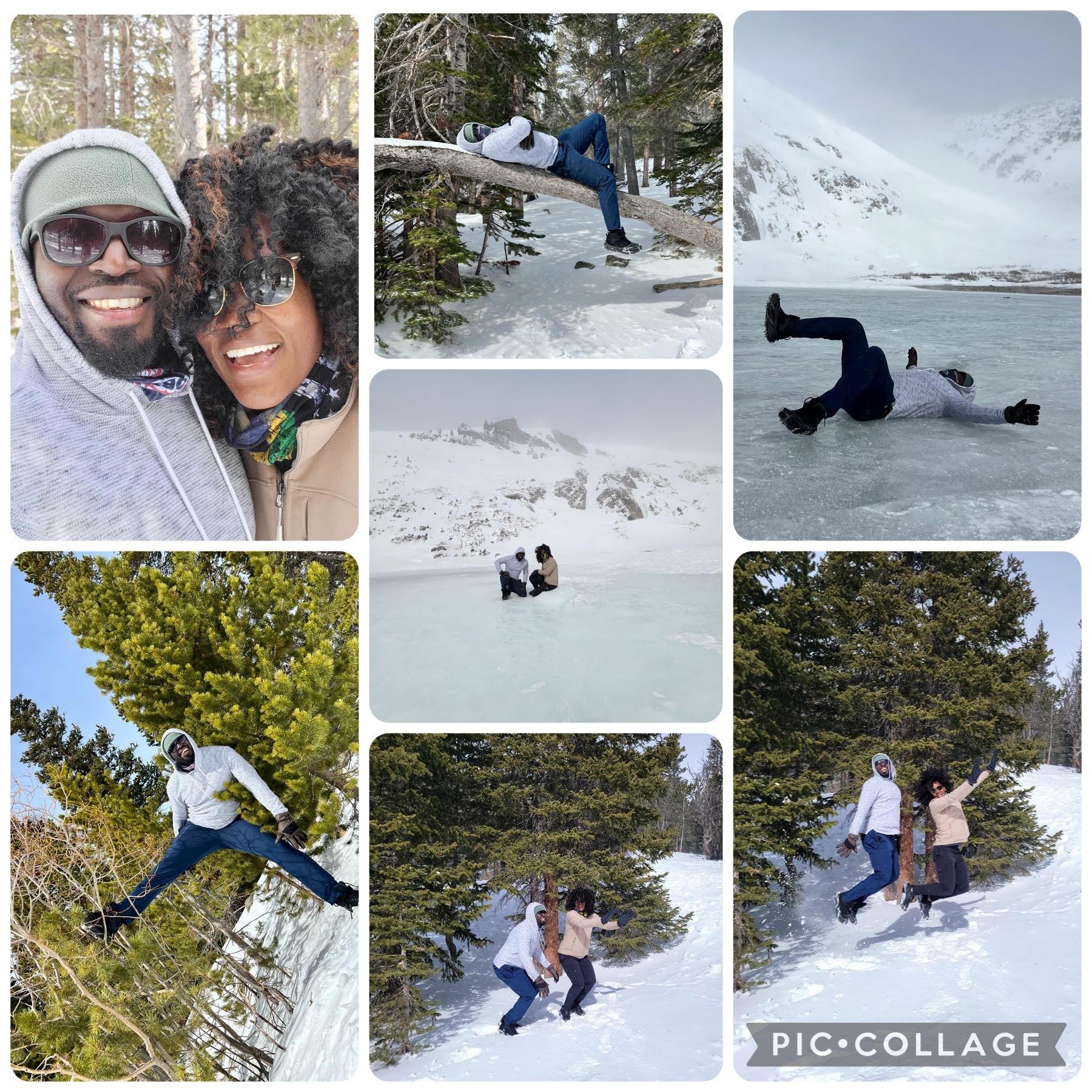 More winter adventures! Fun hike to and on a frozen lake.