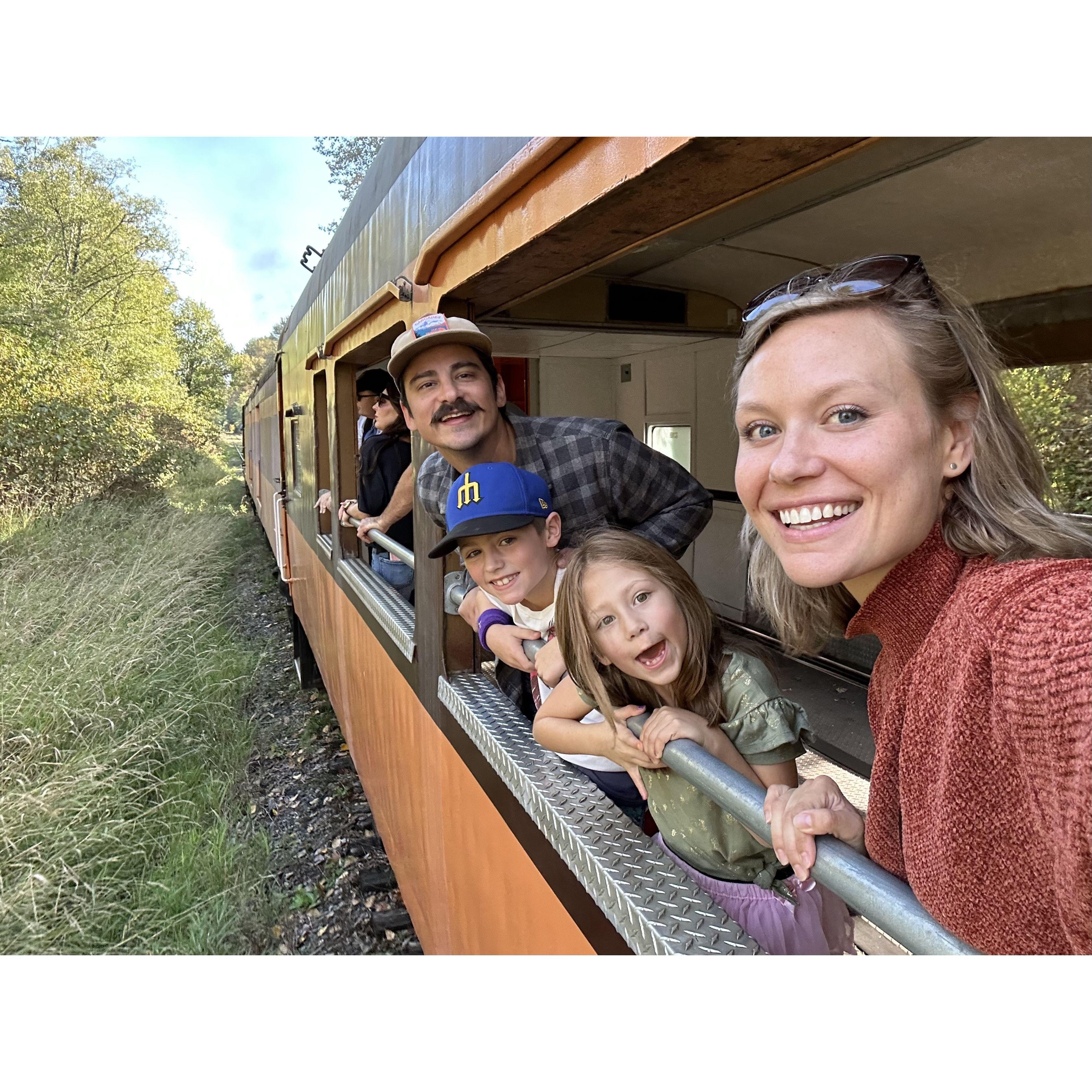 Autumn Steam Train Ride Around Rainier