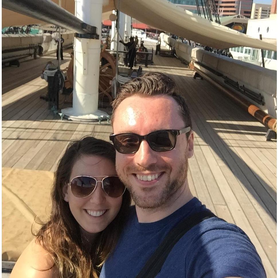 One of our first pictures together! On our tourist date in Baltimore.