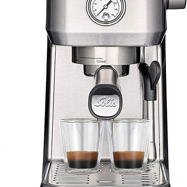 Solis Barista Perfetta Compact Programmable Espresso Machine (Stainless Steel)