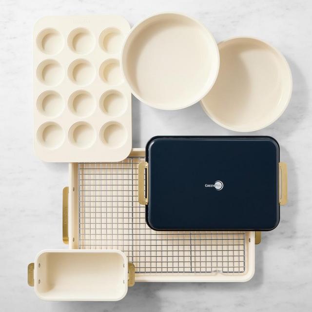 GreenPan™ Reserve Ceramic Nonstick Bakeware, Oxford Blue, Set of 7