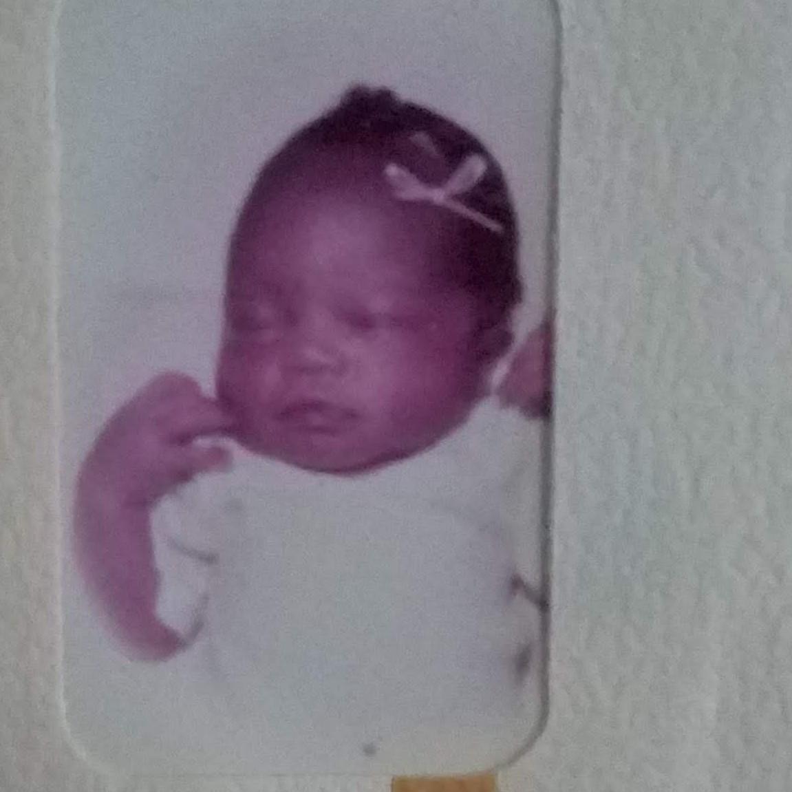 Baby Portia 2 days old