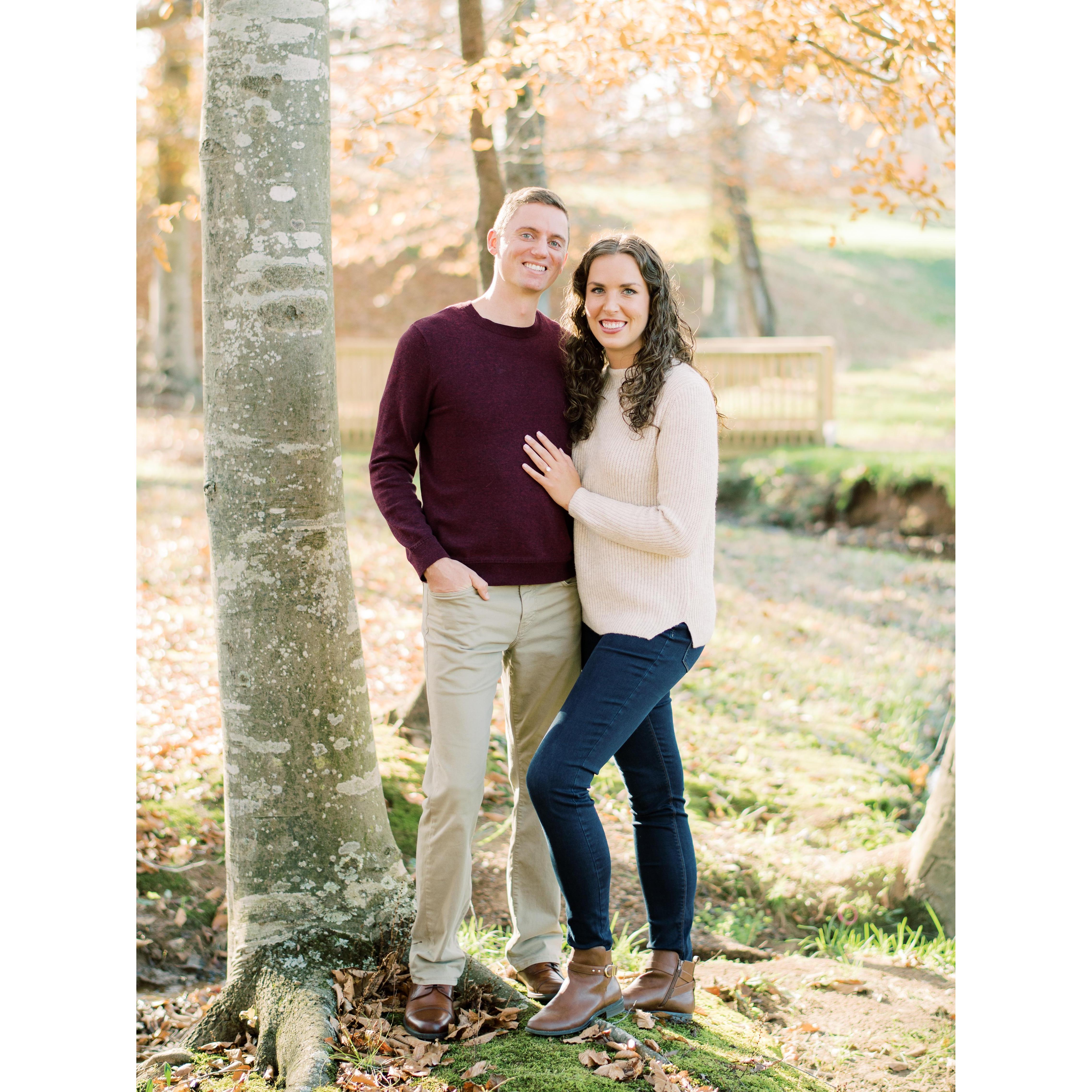 Engagement photos at Childress Winery