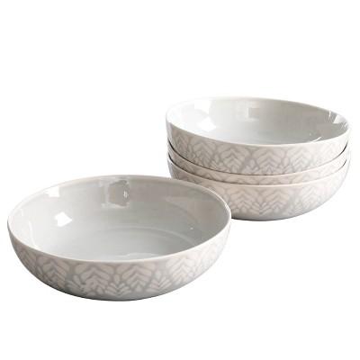 Cravings by Chrissy Teigen 4pc Stoneware 7" Dinner Bowl Set - White