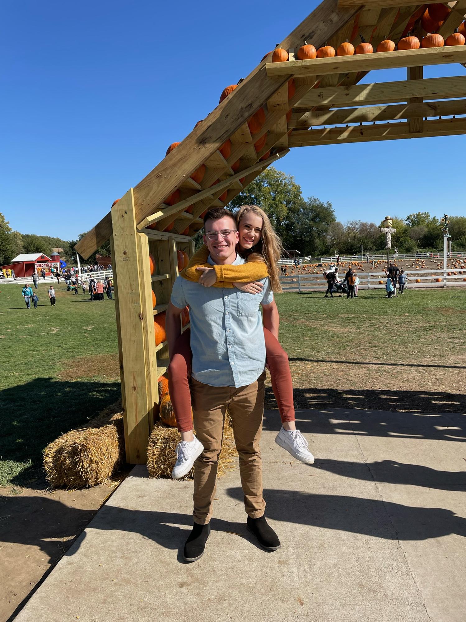 We went to a huge pumpkin patch in Sioux City, IA; there were pumpkins everywhere!