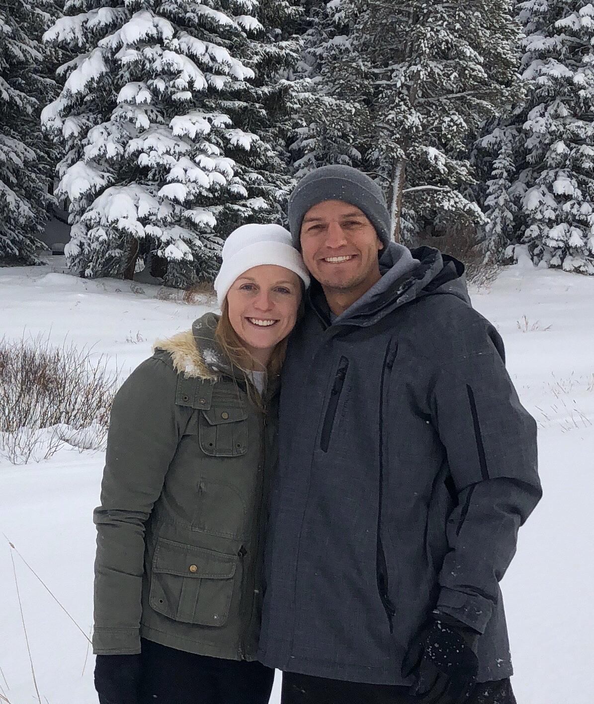 Our very first time in Breckenridge together, also the same spot Brett proposed