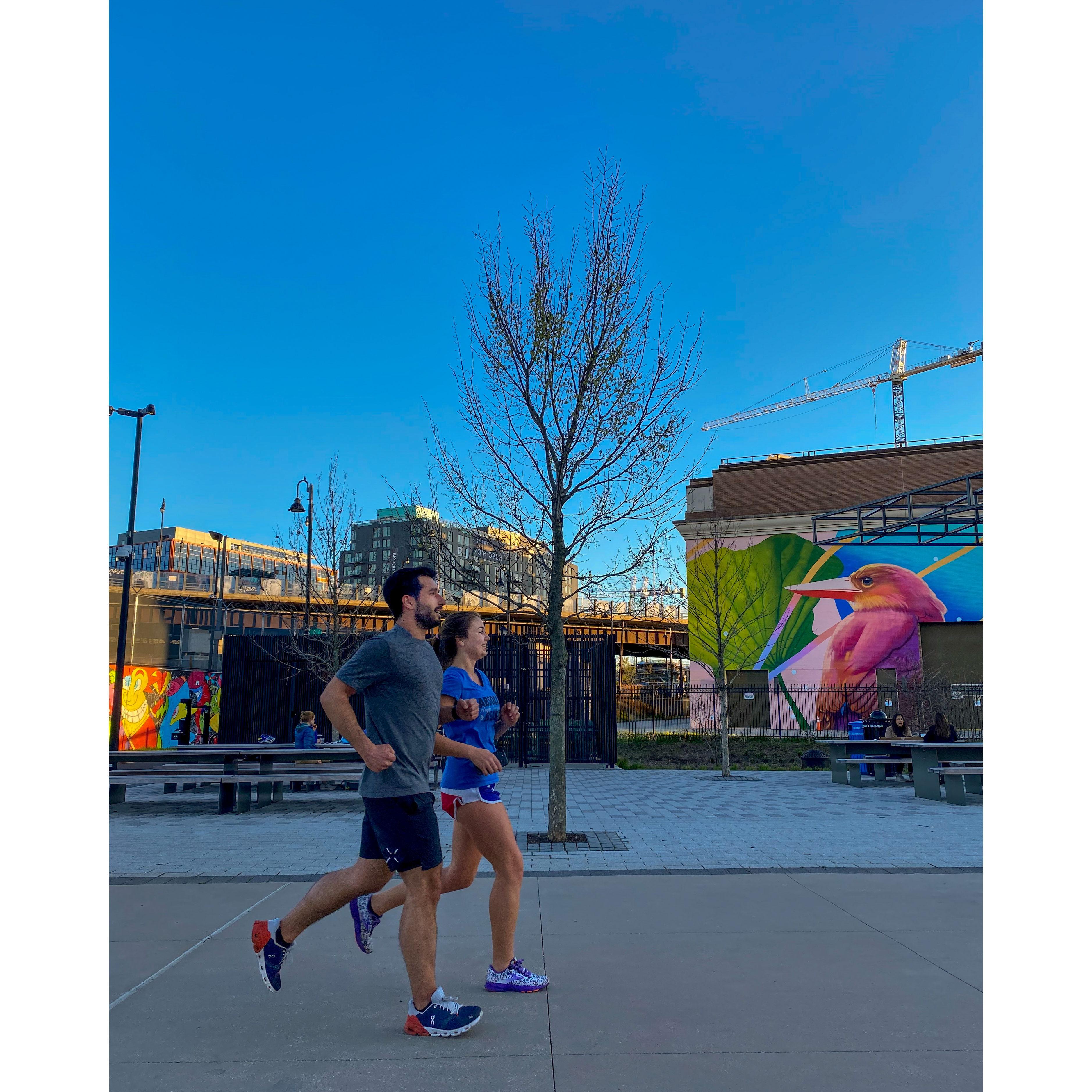 Carlos trying to keep up with Kate