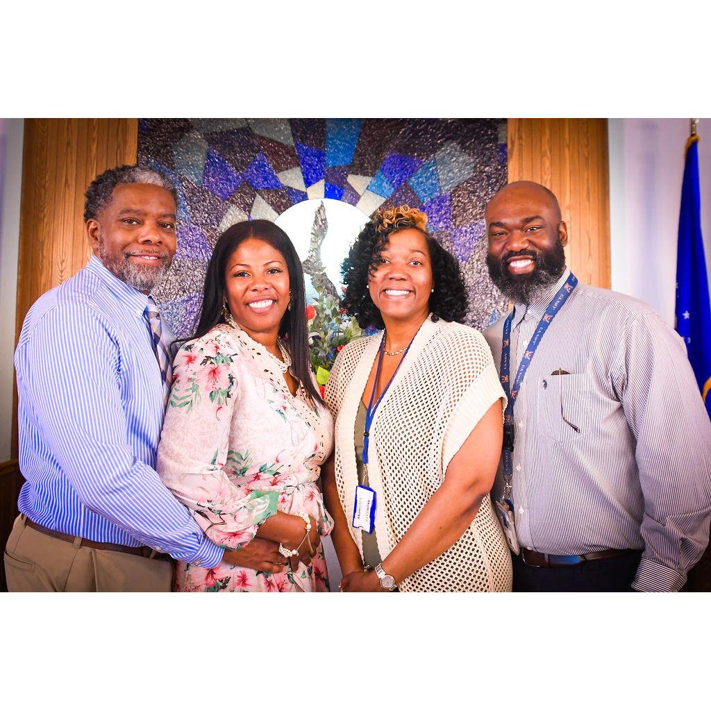 Jermaine and Darnesha supporting the marriage celebration!