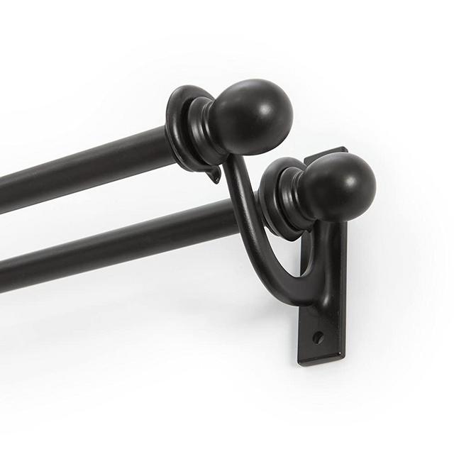 Kenney Scoll Double Curtain Rod, 28 to 48-Inch