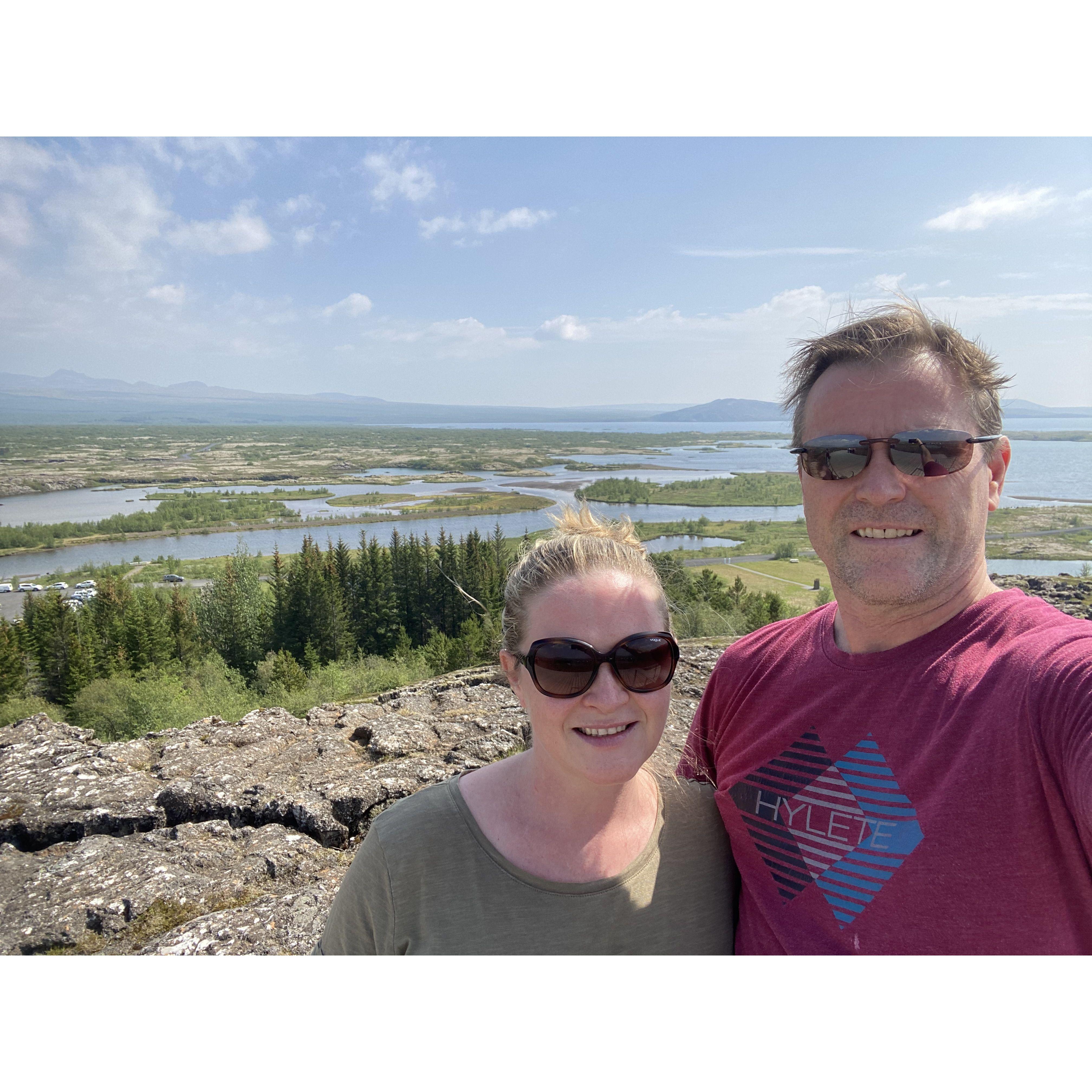 The Icelandic Natual Park - our cabin is right behind us in this picture - maybe a 10-15 minute drive