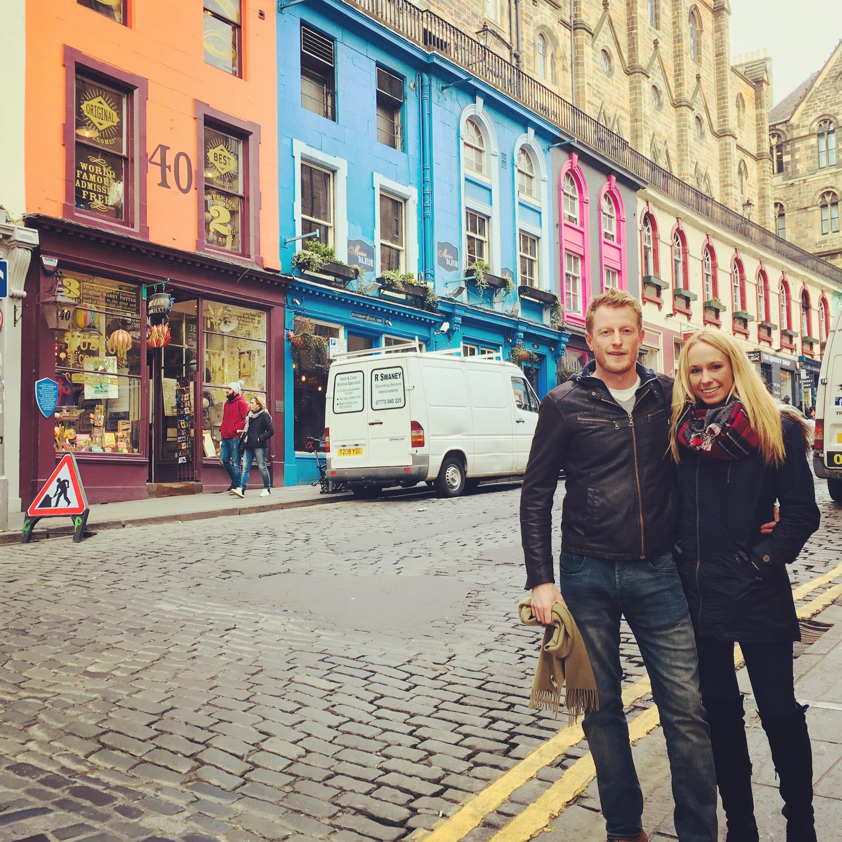 Jordan claims Edinburgh, Scotland is the most beautiful city on earth, and Gracie agrees (because she will have to agree with him for the rest of her life)