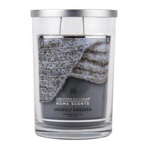 19oz Pillar 2-Wick Candle Snuggly Sweater - Home Scents By Chesapeake Bay Candle